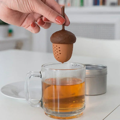Acorn Shape Silicone Tea Infuser Spice Tea Strainer Cooking Seasoning Bag Tea Bag Home Kitchen Gadgets Kitchen Accessory