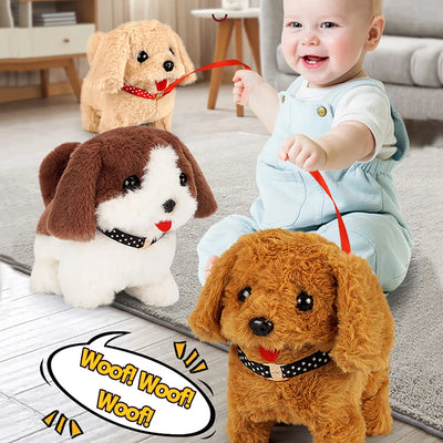 9 Styles Realistic Plush Simulation Smart Dog Children Toy Can Walking And Call Electric Plush Robot Pet Dog Toddler Christmas