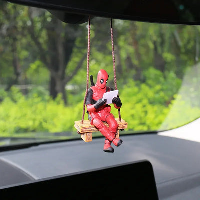 DEADPOOL CAR PENDANT – MINI ACTION FIGURE REARVIEW MIRROR DECORATION