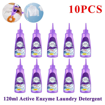 120ml Laundry Stain Remover Odour Remover Active Enzyme Cleaning Agent For Underwear Bra Pants T-shirt Cleaning Supplies