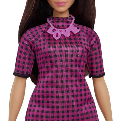 Original Barbie Doll Fashionistas Doll #188 in Purple Dress Dolls for Girls Toy for Kids Genuine Brand Birthday Christmas Gift