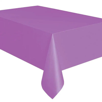 Disposable Plastic Party Wedding Tablecloth Set Catering Meal Tableware Table Cloth Rectangular Solid Color Table Cover Decor