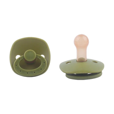 Baby Pacifier Silicone Baby Pacifiers Bibs Pacifier Clip Chain Newborn Boy Girl Candy Color Nipple Dummy Pacifier Soother 0-3Y