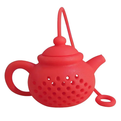 1PC Creative Silicone Teapot-shape Tea Infuser Strainer Tea Bag Leaf Filter Diffuser Teaware Teapot Accessory Kitchen Gadget