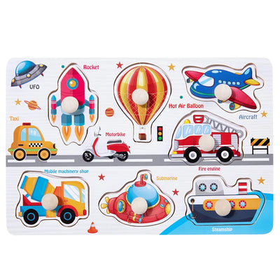 Wooden Puzzle Montessori Toys for Baby 1 2 3 Years Old Kids Alphabet Number Shape Matching Games Children Early Educational Toys