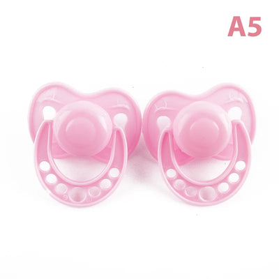 2Pcs/set Lovely Doll Pacifier Doll Play House Supply Dollhouse Dummy Nipple Kids Toy Dohllhouse Doll Baby AccessoryКукольный Дом