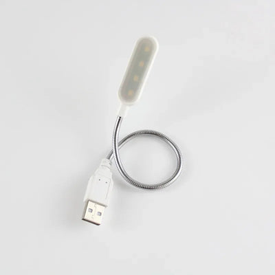 Portable USB Reading Night Lamp Mini 6 LED Book Lamp White/Warm Color Table Desk Lamp For Laptop Power Bank Notebook PC Computer