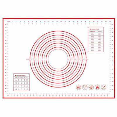 Large Size Silicone Kneading Pad Non-Stick Surface Rolling Dough Mat With Scale Kitchen Cooking Pastry Sheet Oven Liner Bakeware