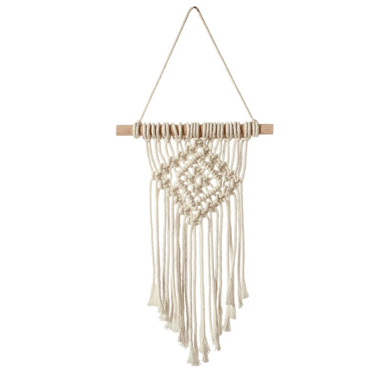 Hand-woven Color Macrame Wall Hanging Ornament Bohemian Craft Decoration Gorgeous Tapestry For Home Living room Home Decor Craft
