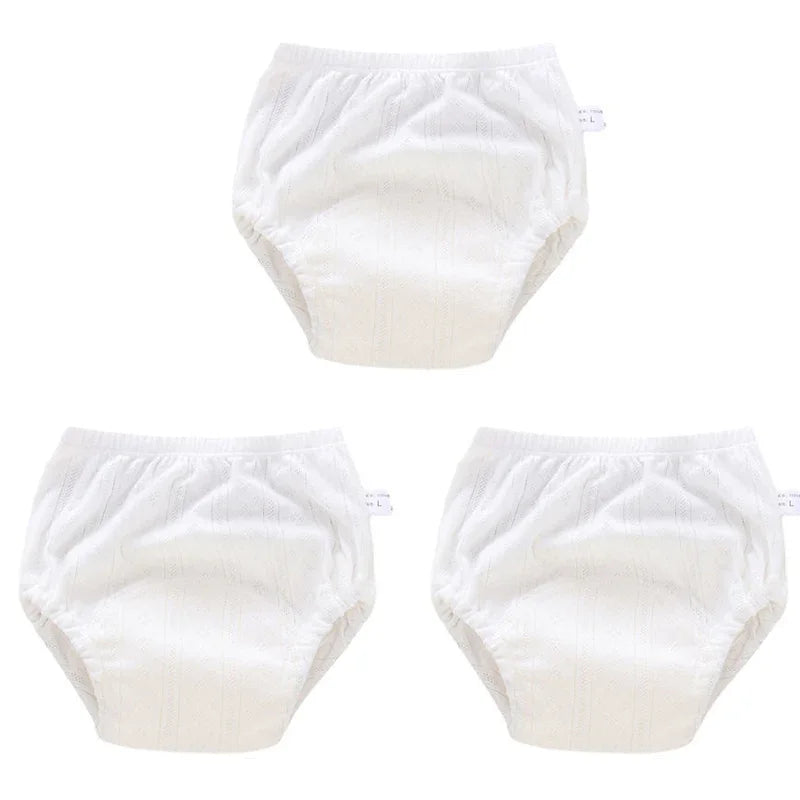 3PCS/LOT NEWBORN COTTON TRAINING PANTS SUMMER BABY SHORTS WASHABLE REUSABLE CLOTH DIAPERS INFANT NAPPIES
