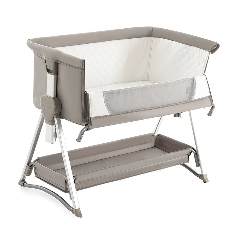 Rocking Crib Free Shipping Baby Beside Sleeper Pink Foldable Newborn Crib Portable Baby Bassinet Infant Co-sleeper 0-6M