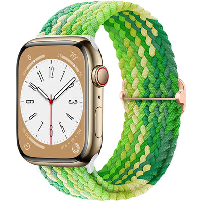 Braided Solo Loop For Apple watch band 44mm 40mm 49mm 45mm 41mm 46mm Elastic bracelet iWatch series 8 3 se 6 Ultra 2 9 10 straps