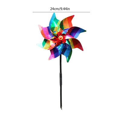 1pc Windmill Bird Repellent Decoration Bird-Scaring Wind Spinner Children Kids Toys Easy Installation Garden Orchard Protection