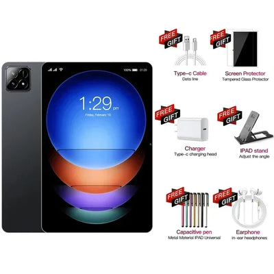 XIOA NEW Pad 7 Pro 2025 Global Version Original Tablet Android 14 Snapdragon 16GB 1024GB 5G Dual SIM Card WIFI HD 4K Tablet PC