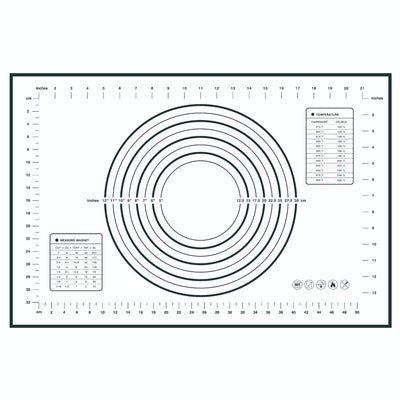 Large Size Silicone Kneading Pad Non-Stick Surface Rolling Dough Mat With Scale Kitchen Cooking Pastry Sheet Oven Liner Bakeware