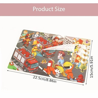 Wooden Jigsaw 3d Puzzle Kids Cartoon Animal Vehicle Puzzles Game Baby Early Learning Educational Toys parenting skill