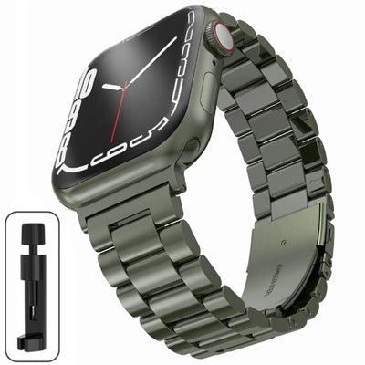 Stainless Steel Strap For Apple Watch 46mm Ultra 49mm Metal Wristband Bracelet For iWatch 10 9 8 5 4 SE 42mm Business Watchband