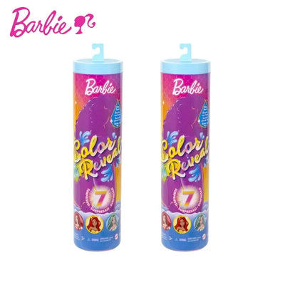 Barbie Model Surprise Change Color Blind Box Soak Toys Mermaid Girl Princess Chelsea Water Soluble Cross-dressing Play House