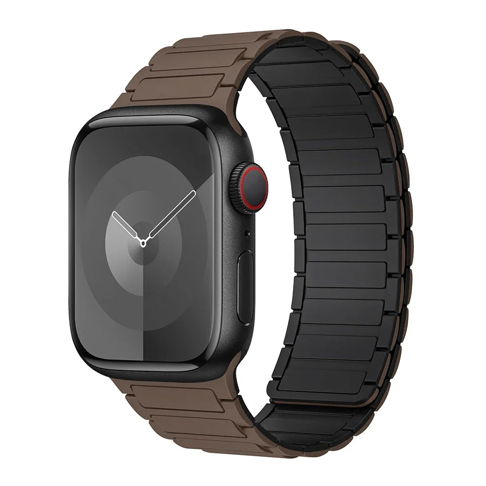 Magnetic Loop for Apple Watch Bands 44mm 40mm 49mm 45mm 41mm 38mm Silicone Bracelet iWatch Series 9 8 7 6 5 4 3 Se ultra 2 strap