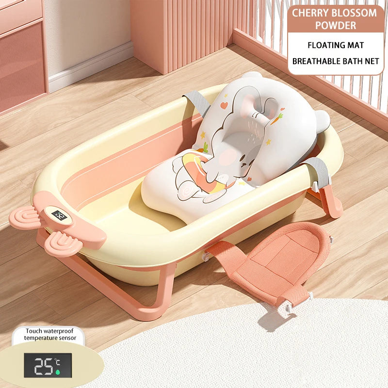 Baby Folding Tub Baby Tub 0-6 years old Large size Newborn Baby Products Bath Seat Bathtub Children's Baby Shower Tub Wash basin