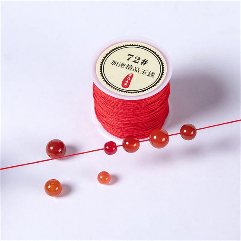 10meters 0.8mm Nylon Thread Cord Macrame Rope Bracelet Braided String For DIY Tassels Beading String Jewelry Making Accessories