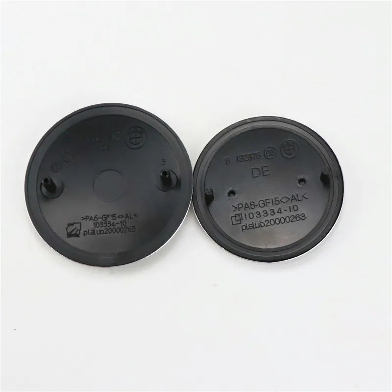3D ABS 74MM & 82MM BMW HOOD EMBLEM – FRONT BONNET & REAR TRUNK BADGE COVER FOR BMW E39 E46 E30 E36 E87 E60 E90 ACCESSORIES