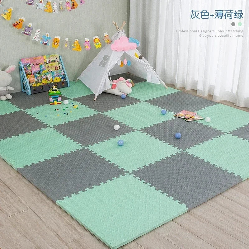Foam Baby Play Mat Puzzle Mats Kids Interlocking Exercise Tiles Rugs Floor Tiles Toy Carpet Soft Carpet 30*30*1cm Goma Eva Floor
