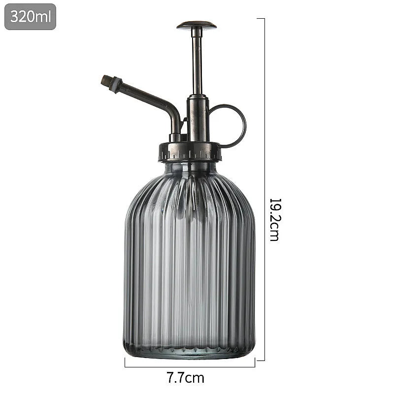 1pc Plant Flower Glass Garden Watering Pot Mister 300ml Water Cans Sprayer Bottle Spray Irrigation Supplies Hairdressing Tool