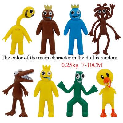 8-16pcs Rainbow Friends Toy Cartoon Game Character Figure Doll Kawaii Blue Monster Action Figure Animal Toys for Kids Gifts