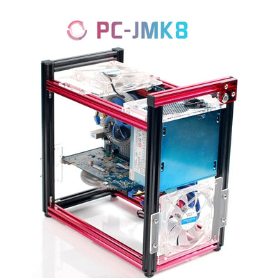 ATX/M-ATX Aluminum Computer Chassis Vertical Computer Gaming Case Rack Water-cooling Chassis Personality DIY MATX Gamer Cabinet