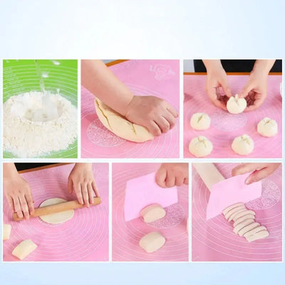 Sheet Kneading Dough Mat  Silicone Baking Mat Pizza Cake Dough Maker Kitchen Rolling Dough Pizza Cooking Grill Gadgets Bakeware