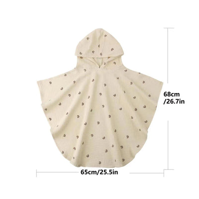 Cotton Hooded Towel Quick Dry Bath Towel for Baby Super Absorbent Skin Friendly