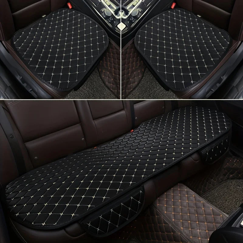 3PCS UNIVERSAL CAR SEAT CUSHION – BREATHABLE COMFORT SEAT PROTECTOR PAD & INTERIOR ACCESSORIES