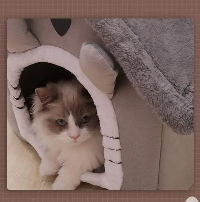 All Seasons Warm Washable Cat Dog Cushion, House Indoor Soft Removable Cushion Pet Bed Kennel for Small Medium Pets Durable Pet Supplies