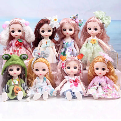 Mini multi-joint Molly girl doll 17 cm changeable constant tide confused Barbie doll