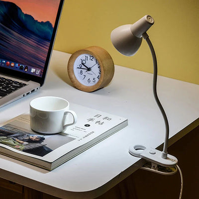 LED Eye Protection Book Night Light Adjustable Angle Mini Clip-On Study Desk Lamp AA Battery USB Plug-in for Bedroom Reading