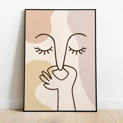 Bad Smell Cute Line Wall Art Pictures Canvas Painting Funny Bathroom Color Posters Prints Toilet Humour Bathroom Home Decor
