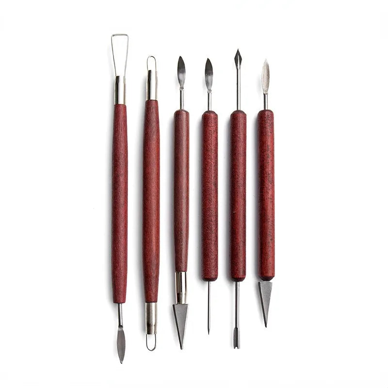 Pottery Clay Sculpting Tools Kit 12 Pcs/Set, Ceramic Wax Clays Carving Tools for Art Craft Pottery Sculpting Modeling Tool Set