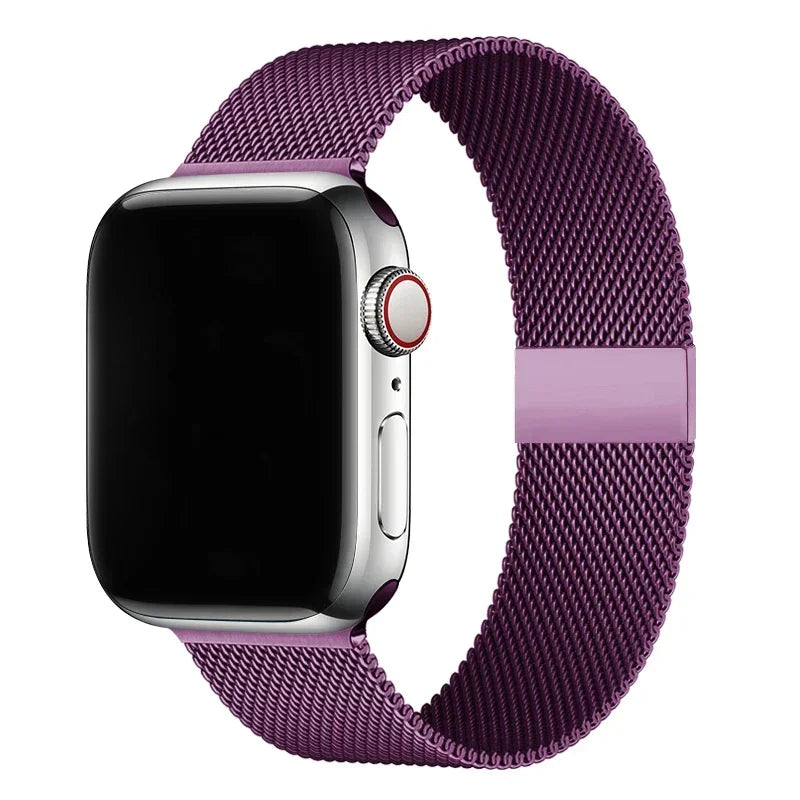 milanese Loop Band for apple watch Strap Ultra 49mm 45mm 44mm 41mm 40mm Metal Wristband bracelet iwatch series 9 8 7 6 5 4 3 SE