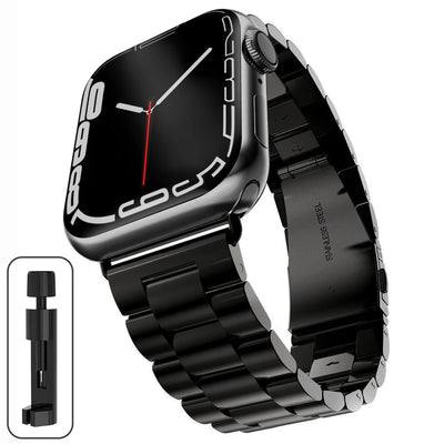 Stainless Steel Strap For Apple Watch 46mm Ultra 49mm Metal Wristband Bracelet For iWatch 10 9 8 5 4 SE 42mm Business Watchband