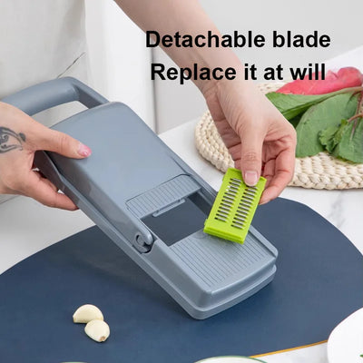 16 in 1 Multifunctional Vegetable Chopper Onion Chopper Handle Food Grid Food Chopper Kitchen Vegetable Slicer Dicer