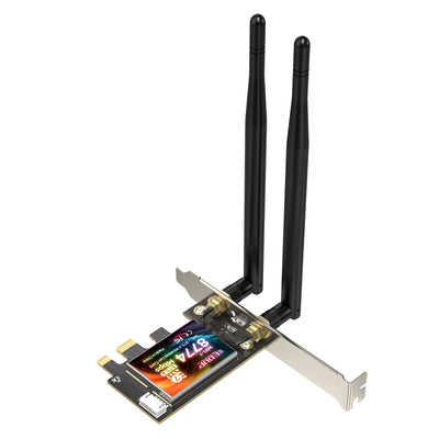 EDUP   BE200 8774Mbps High Speed 2.4GHz/5GHz/6GHz WiFi 7 Network Card Bluetooth 5.4 PCI-E Wireless Adapter Stable Transmission
