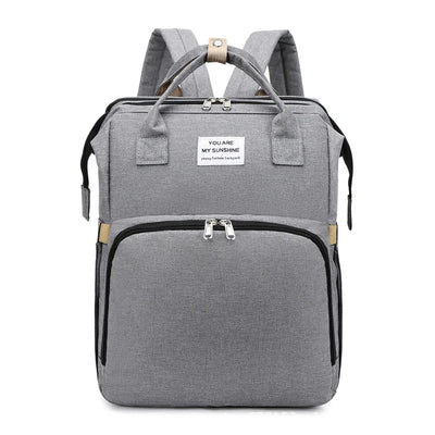 Folding Mommy Diaper Bags Baby Bed Fashion Women's Bag Maternity Nappy Diaper Bags Travel Milk Bottle Backpack Nursing Bags