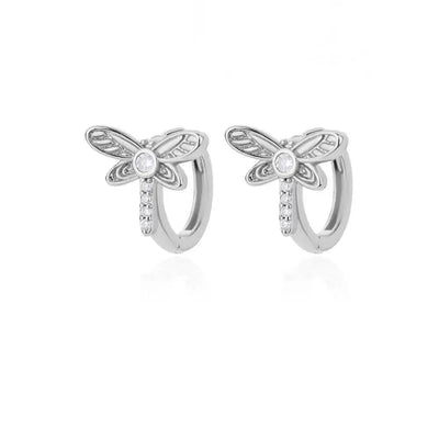 Stainless Steel Rabbit Butterfly Earrings for Women Gold Color Hoop Earrings 2024 Trending Aesthetic Jewelry pendientes mujer