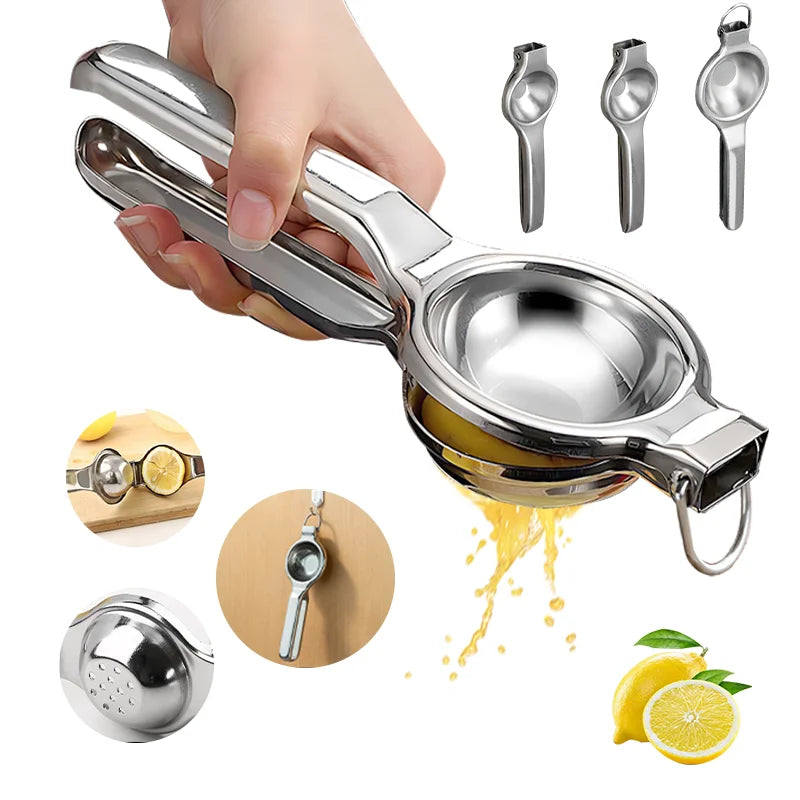Lemon Squeezer Stainless Steel Manual Juicer Processor Hand Pressed Orange Citrus Fruit Juicer Portable Practical Kitchen Tools