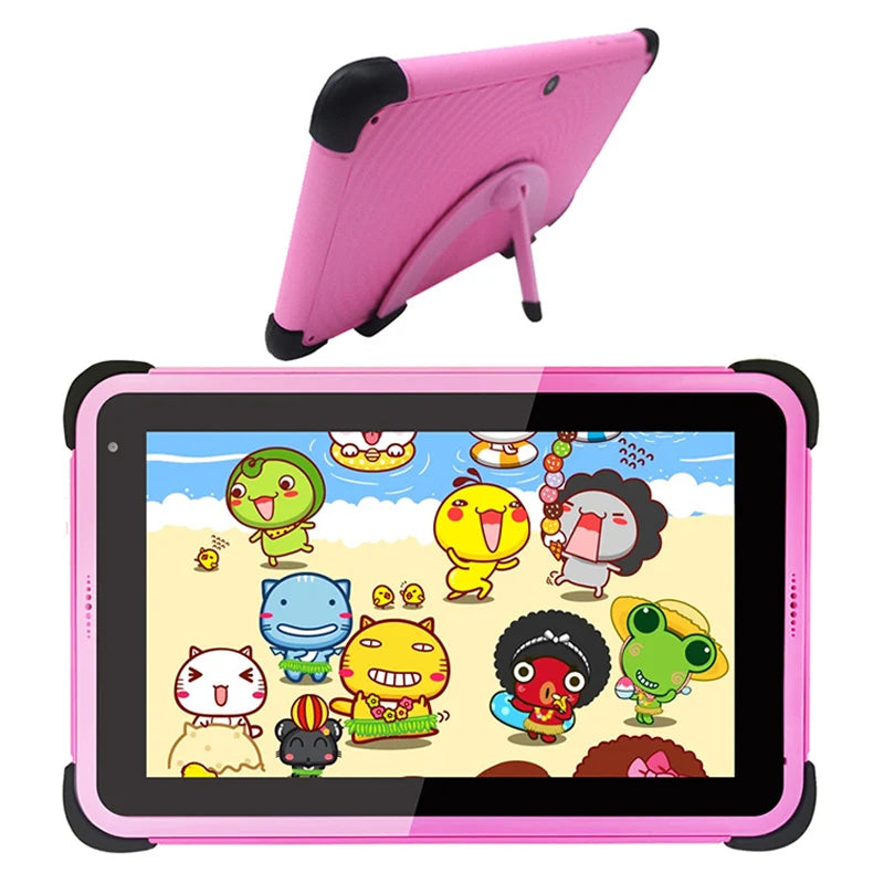 Used Tablets 7'' Android Children Tablet  2GB 32GB 4-Core Tablet for Kids 1024x600 IPS Dual Wifi 5G 3000mAh NO Tab Holder