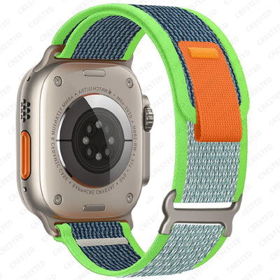 Trail Strap For Apple Watch Ultra 2 Band 49mm 45mm 44mm 42mm 40mm 41mm 38mm Nylon bracelet correa iwatch series10 9 8 7 6 5 4 SE