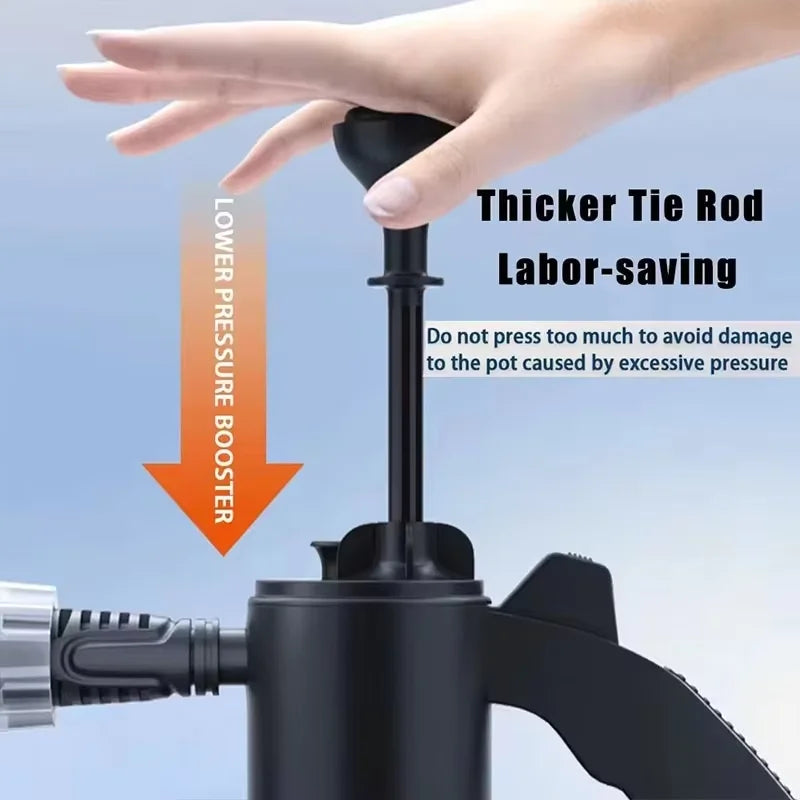 Car wash watering can hand-pressed car wash foam watering can home car 2L spray watering can flower watering sprayer