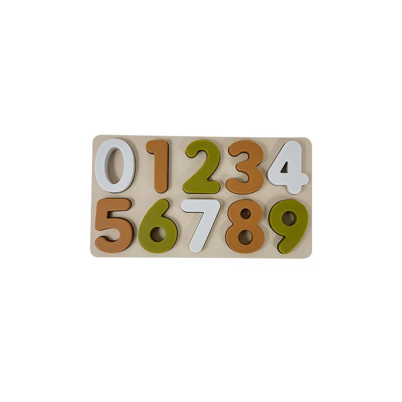 Silicone Educational Abc Puzzle Upper Case and Lower Case Letters for gifts child birthday guest boys girls Children Preschooler