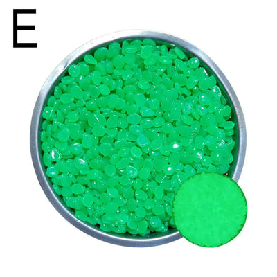 50Pcs Small Glow In The Dark Garden Pebbles For Garden Terrace Lawn Garden Fish Tank Aquarium Decoration Luminous Rocks Stones